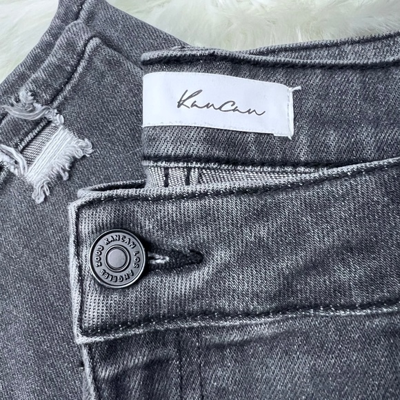 |•KANCAN•| Black Distressed Stretch Skinny Jeans Size 11/29 - Picture 7 of 9
